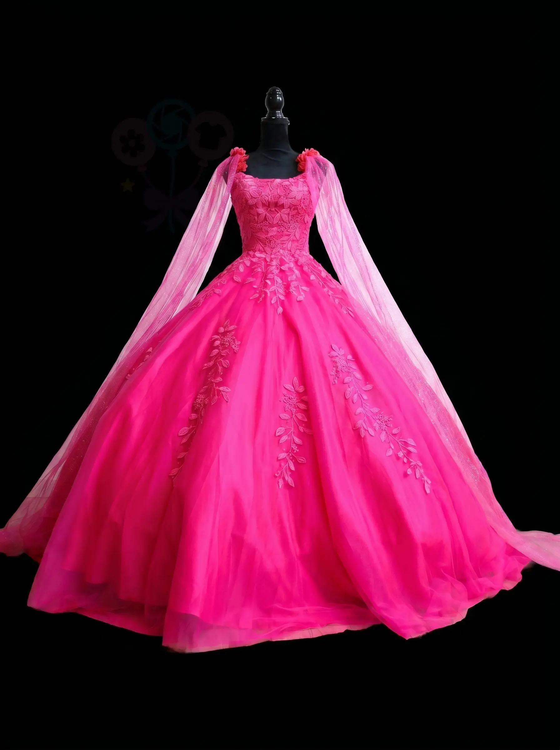 Hot Pink Ballgown